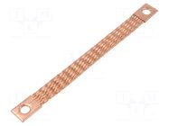 Braids; earthing tape; 10mm2; Ø1: 9mm; Ø2: 9mm; 90A; L: 0.18m BM GROUP