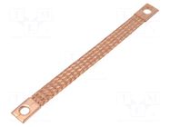 Braids; earthing tape; 16mm2; Ø1: 9mm; Ø2: 9mm; 120A; L: 0.18m BM GROUP