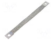 Braids; earthing tape; 10mm2; Ø1: 9mm; Ø2: 9mm; 90A; L: 0.18m BM GROUP