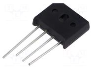 Bridge rectifier: single-phase; Urmax: 800V; If: 6A; Ifsm: 150A DC COMPONENTS