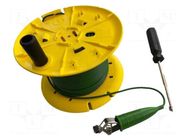 Test acces: test lead; green; 100m CHAUVIN ARNOUX