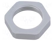 Nut; M20; 26mm; light grey; Thread: metric; Pitch: 1.5; KMK-PA-OB HELUKABEL