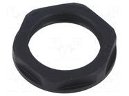 Nut; PG21; polyamide 6; 36mm; black; Thread: PG; with flange HELUKABEL