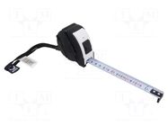 Measuring tape; L: 5m; Width: 19mm; ABS,rubber; measure MEDID