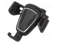 Car holder; black; air vent; snapped-in; 63÷88mm BASEUS