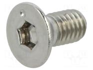 Screw; M3x6; 0.6; Head: countersunk; hex key; HEX 2mm; DIN 7991 BOSSARD