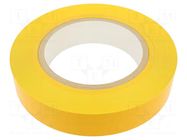 Tape: marking; yellow; L: 50m; W: 50mm; self-adhesive; PVC FATH