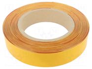 Tape: marking; white-red; L: 50m; W: 50mm; self-adhesive; PVC FATH