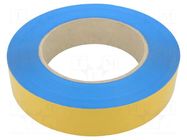 Tape: marking; light-blue; L: 50m; W: 50mm; self-adhesive; PVC FATH