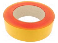 Tape: marking; red; L: 50m; W: 75mm; self-adhesive; PVC FATH