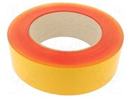Tape: marking; red; L: 50m; W: 75mm; self-adhesive; PVC FATH
