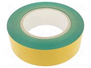 Tape: marking; green; L: 50m; W: 75mm; self-adhesive; PVC FATH