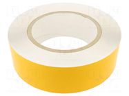 Tape: marking; white; L: 50m; W: 75mm; self-adhesive; PVC FATH