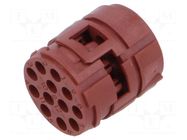 Connector: M23; contact insert; PIN: 12; w/o contacts; 7A; 100V LAPP