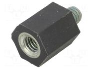 Insulating sleeve; Int.thread: M6; L: 15mm; UL94V-0; polyester BM GROUP