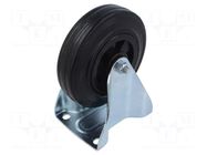 Wheel; Ø: 125mm; W: 37.5mm; H: 156mm; rigid,with mounting plate COLSON