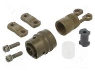 Connector: circular; plug; male; PT/451; 7.5A; 600V; PIN: 2; straight AMPHENOL