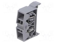 Rail mounted connector WS2.5T-DIN35-01P11 DEGSON ELECTRONICS