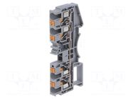 Splice terminal: rail; DS; for DIN rail mounting; spring clamp DEGSON ELECTRONICS
