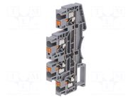Splice terminal: rail; DSKK; for DIN rail mounting; spring clamp DEGSON ELECTRONICS