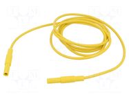 Test lead; 16A; banana plug 4mm,both sides; insulated; Len: 2m HIRSCHMANN T&M