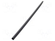 Heat shrink sleeve; dual wall,glued; 4: 1; 32mm; L: 1.2m; black TE Connectivity