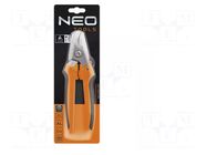 Cutters; 185mm; Cutting range: aluminium/copper cable Ø13mm max NEO TOOLS