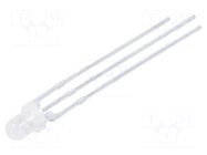 LED; red/green; 3mm; 15÷40mcd,20÷40mcd; 60°; Front: convex; 3x5mm KINGBRIGHT ELECTRONIC