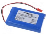 Re-battery: Li-Po; 7.4V; 4000mAh; cables,JST SYP-02T-1 socket AKYGA BATTERY