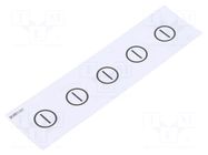Description label; Ø18mm SCHLEGEL