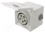 Connector: AC supply 3-phase; socket; female; 16A; 415VAC; Design PCE