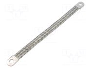 Braids; earthing tape; 16mm2; Ø1: 6.5mm; Ø2: 8.5mm; L: 0.2m HELUKABEL