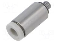 Push-in fitting; threaded,straight; -1÷10bar; stainless steel SMC