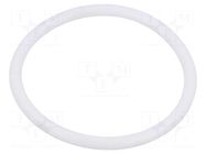 O-ring gasket; silicone; Thk: 5mm; Øint: 65mm; white; -60÷160°C ORING USZCZELNIENIA TECHNICZNE