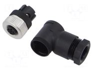 PIN: 4; female; for cable; socket; angled LAPP