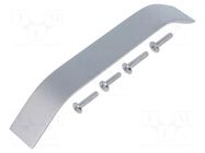 Holder; aluminium; natural; H: 26.5mm; L: 180mm; W: 25mm; handle GTV Poland