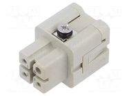 Connector: HDC; contact insert; female; EPIC H-A; PIN: 4; 10A; 3+PE LAPP