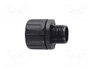Straight terminal connector; Thread: metric,outside; polyamide HELLERMANNTYTON