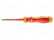 Screwdriver; insulated,slim; slot; 2.5x0.4mm; Blade length: 75mm NEO TOOLS