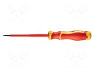 Screwdriver; insulated,slim; slot; 3x0.6mm; Blade length: 100mm NEO TOOLS