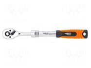 Rattle; 1/2"; telescopic; 305÷445mm; Teeth: 72 NEO TOOLS