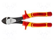 Pliers; side,cutting,insulated; 180mm NEO TOOLS