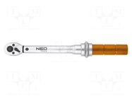 Wrench; torque; 250mm; 5÷25Nm; Mounting: 1/4" square NEO TOOLS