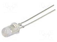 LED; orange; 5mm; 60000mcd; 30°; Front: convex; 2.3÷2.8VDC; -30÷85°C OPTOSUPPLY