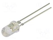 LED; amber; 5mm; 60000mcd; 30°; Front: convex; 2.3÷2.8VDC; -30÷85°C OPTOSUPPLY