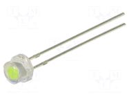 LED; blue (ice blue); 4.8mm; 140°; Front: convex; 11.5÷12VDC; 420mW OPTOSUPPLY