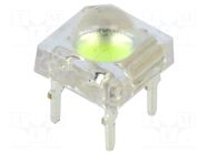 LED Super Flux; blue (ice blue); 7.62x7.62mm; 65÷70lm; 120°; 35mA OPTOSUPPLY