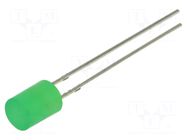 LED; yellow green; 5mm; 100mcd; 140°; Front: flat; 2.1÷2.6VDC; 78mW OPTOSUPPLY