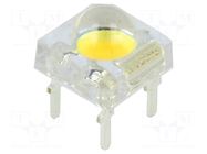 LED Super Flux; white warm; 7.62x7.62mm; 60÷65lm; 120°; 35mA OPTOSUPPLY