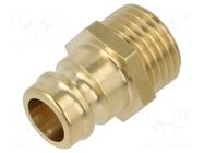Quick connection coupling; connector pipe; max.15bar; DN9 PNEUMAT